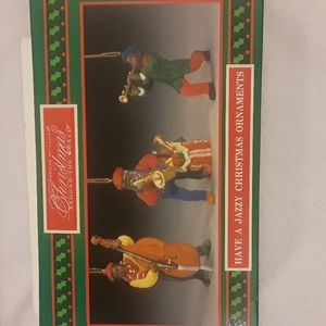 House of Lloyd "Have a Jazzy Christmas" Ornaments New in Box original wrapper